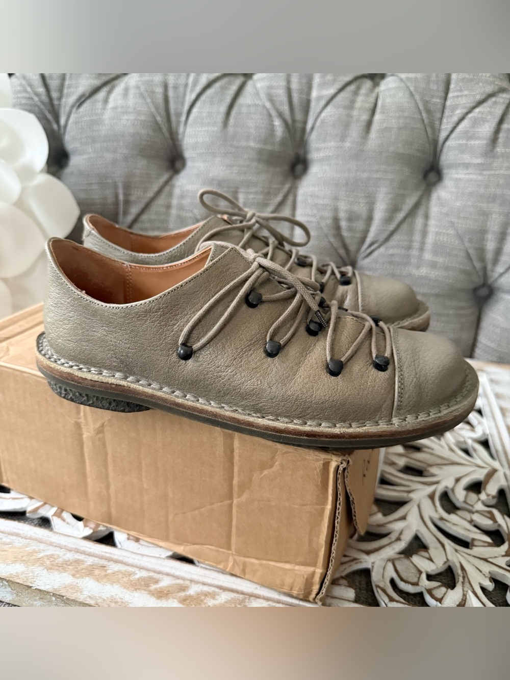 Trippen Kaiser Rock Leather Shoes Women’s 37 6.5